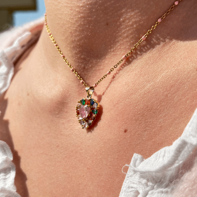 Collier Éclats Coeur 