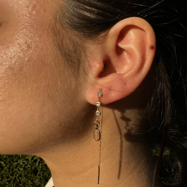 Boucles d'oreille Chaîne Blé
