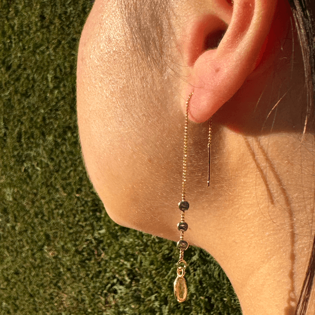 Boucles d'oreille Chaîne Blé