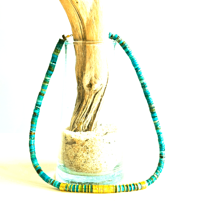 Collier heishis Cabopino