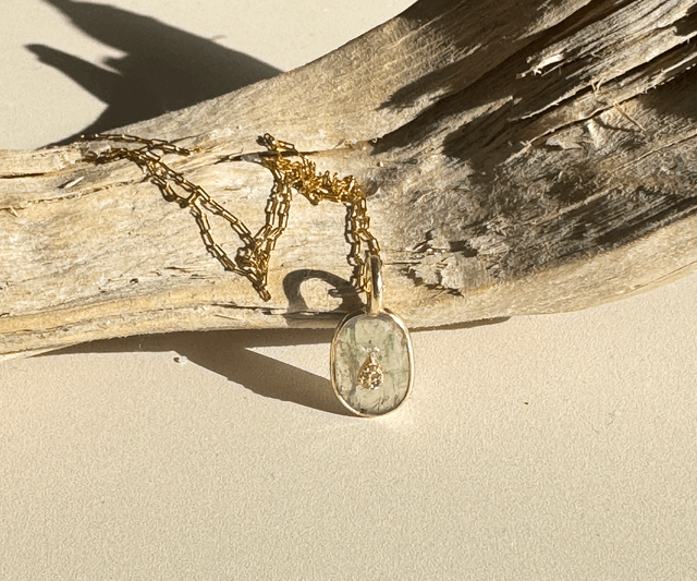 Collier Éclats Kyanite Verte