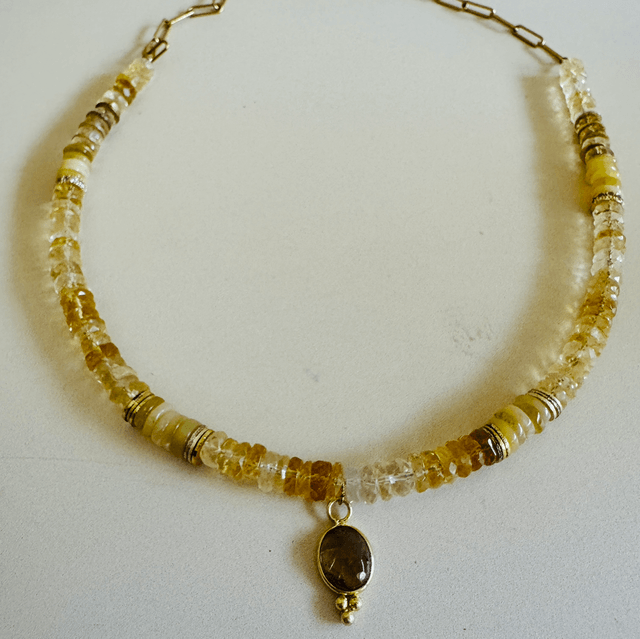 Collier Heishis White Heaven