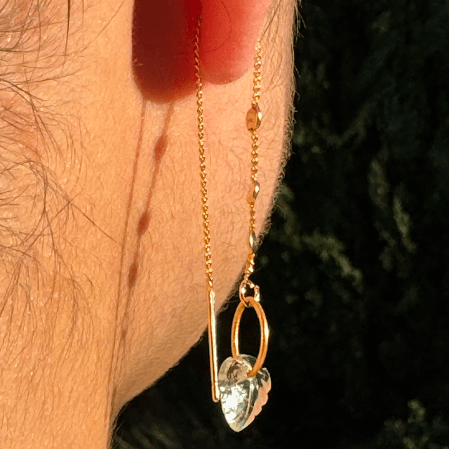 Boucles d'oreille Chaîne Amande