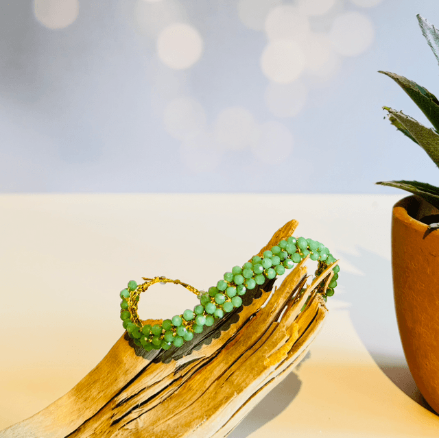 Bracelet Crochet Vert d'eau