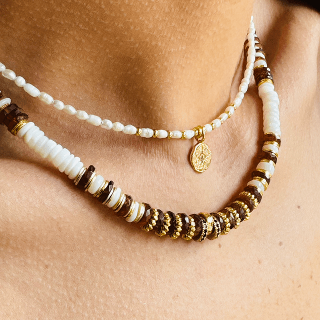 Collier Heishis Cocoa