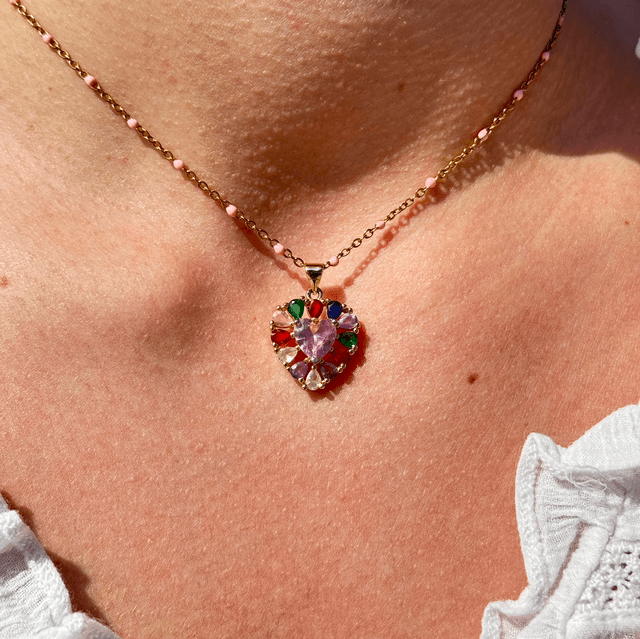 Collier Éclats Coeur 