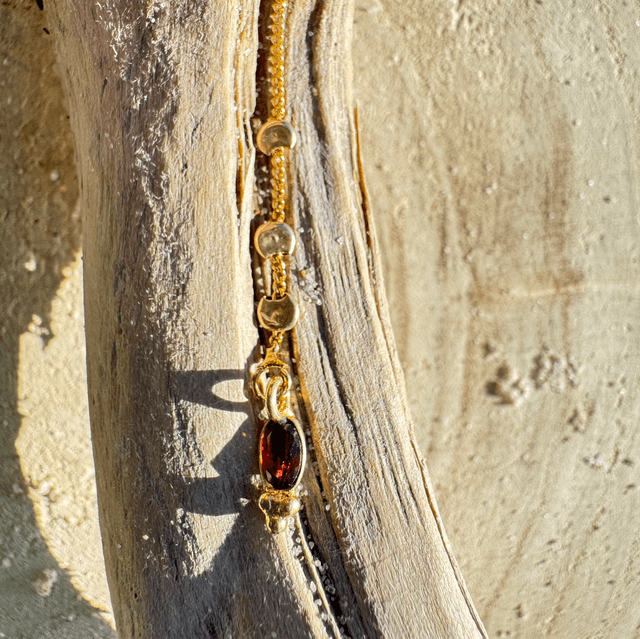 Boucles d&#039;oreille Chaîne Grenat 